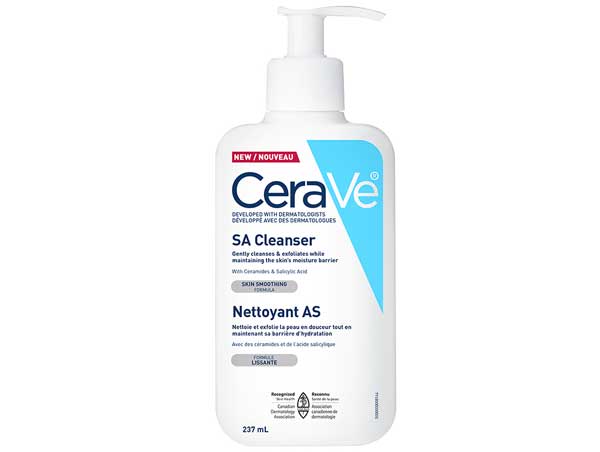 CeraVe Renewing SA Cleanser - sữa rửa mặt làm sạch da có chứa axit salicylic.
